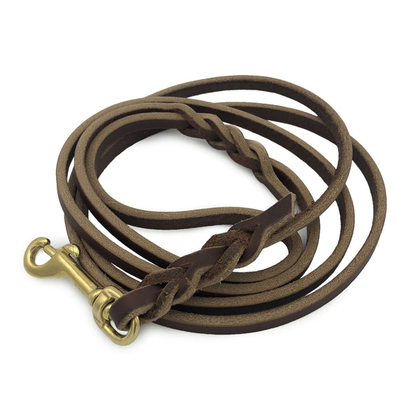 3/8" Premium Leather Leash